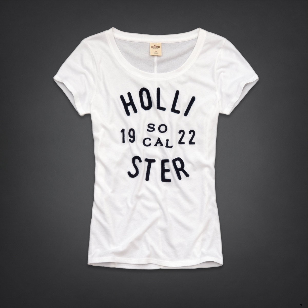 Hollister Mujeres De Cuello Redondo Corto Remera HCO4850
